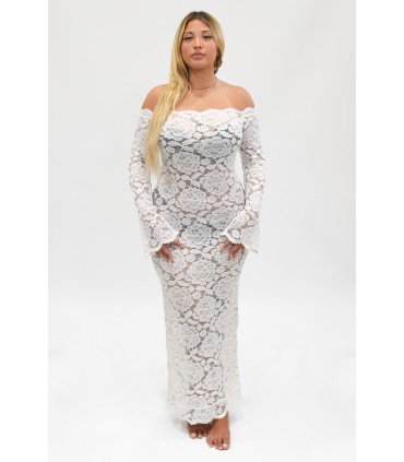 Robe Lingerie Blanche - 1