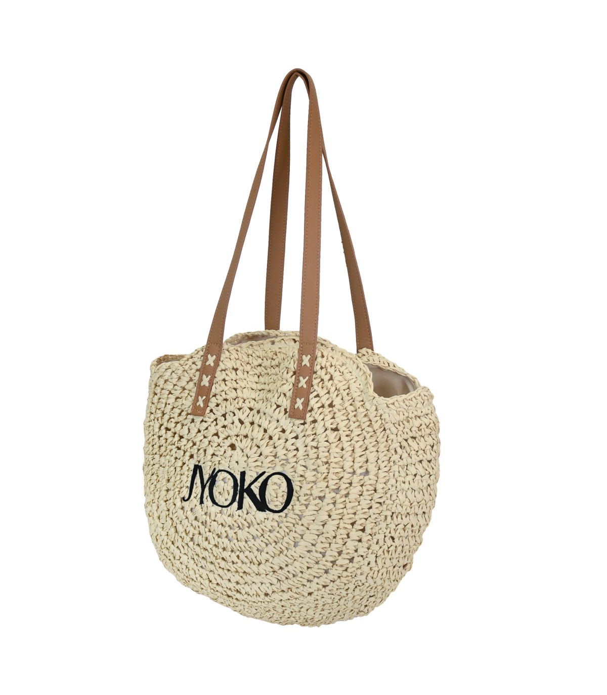 Jyoko Straw Bag with Long Handles - 1