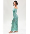 Aquamarinfarbenes Dessous-Kleid - 4