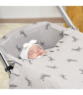 Swaddle de Algodão Orgânico Extra Macio para Bebês - 1 2