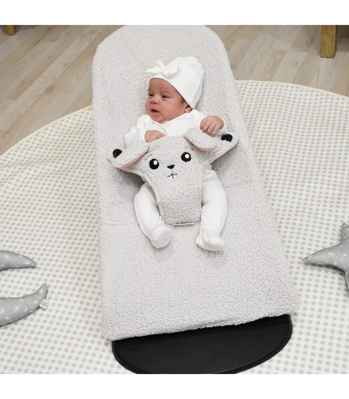 Copertura in pile per l'amaca Babybjörn Balance, Soft e Bliss con giochi sensoriali - 8