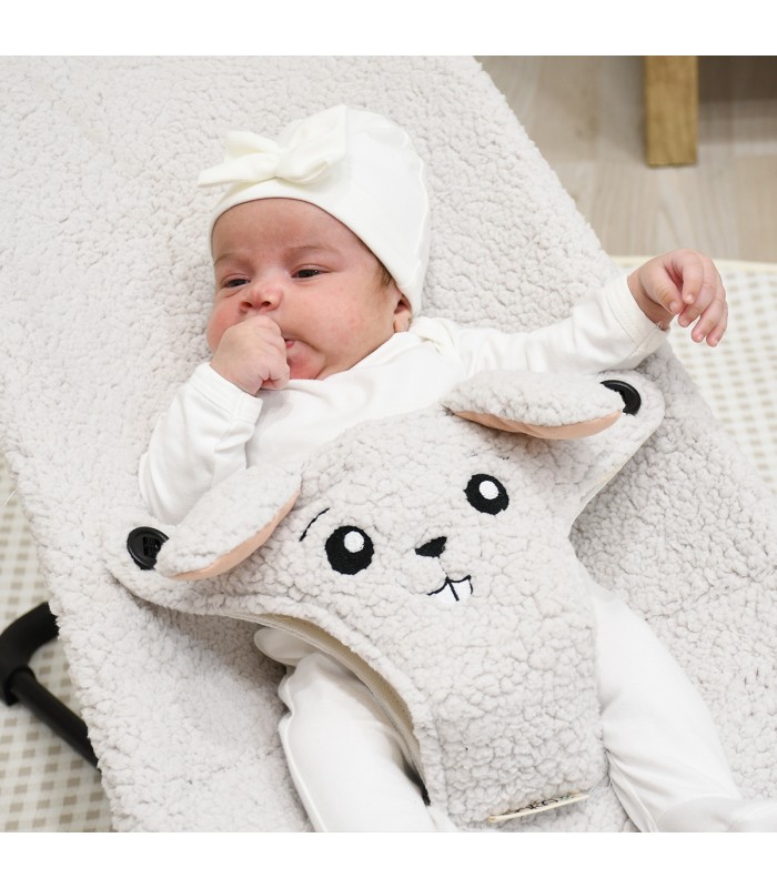 Capa de lã para rede Babybjörn Balance, Soft and Bliss com brinquedo sensorial - 11