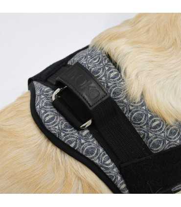 Peitoral Anatômico e Ajustável Ethnic Blue para Cães - 2