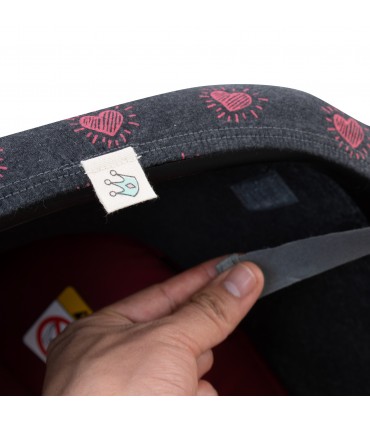 Dettaglio tag fluoro del cuore