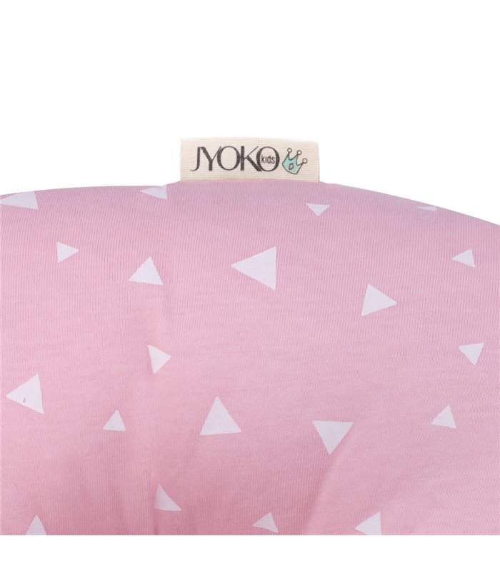 Almofada de viagem - detalhe da etiqueta Pink Sparkles