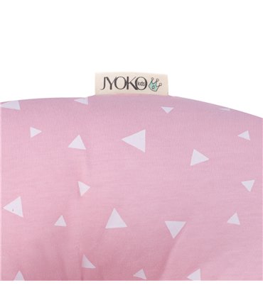 Almohada de viaje - Detalle etiqueta Pink Sparkles