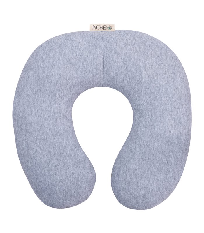 Almofada de Viagem - Vista Frontal Cinza Pedra