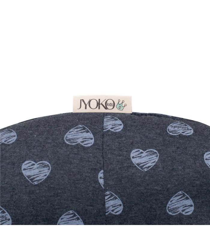 Almofada de viagem - detalhe da etiqueta Coração Azul