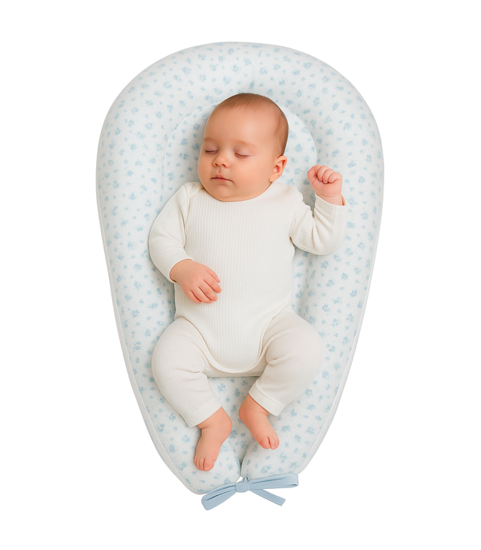 Baby Nest Muslin Blue Skulls - 2