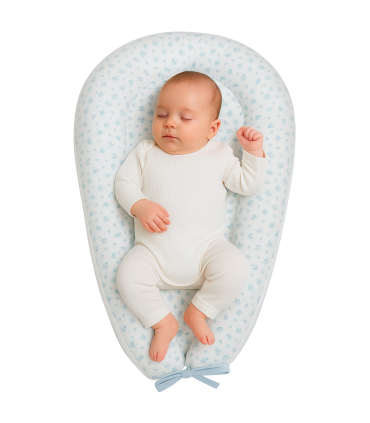 Baby Nest Muslin Blue Skulls - 2