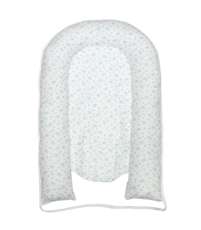 Cocon pour Bébé Mousseline Blue Skulls - 3