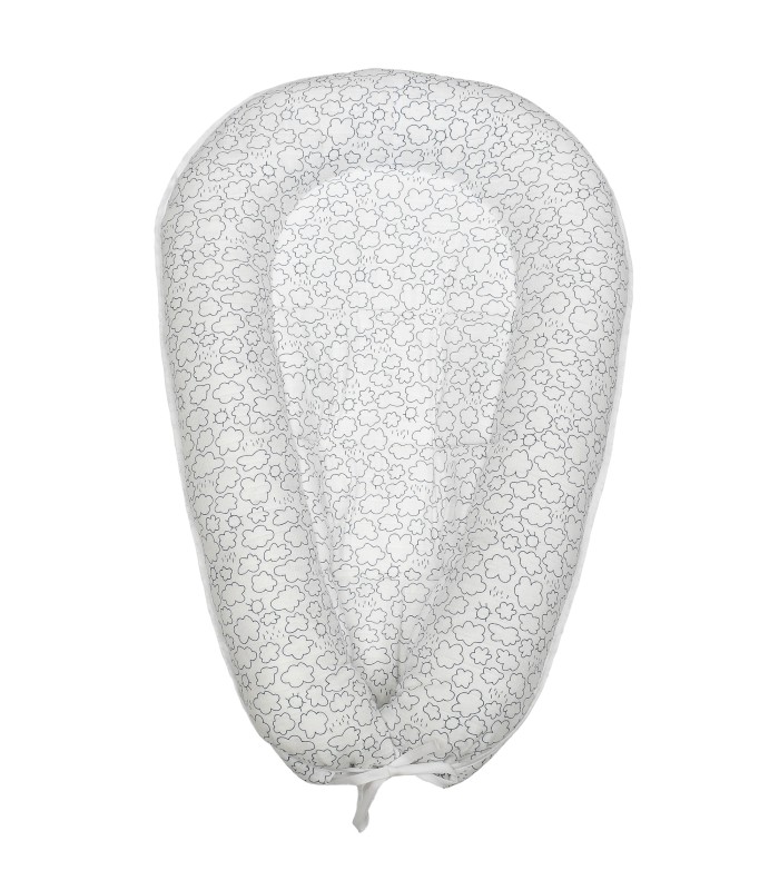 Baby Nest Muslin Blue Clouds - 1