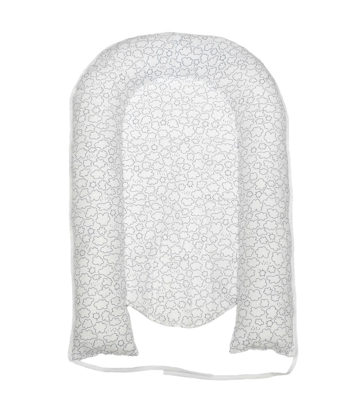 Baby Nest Muslin Blue Clouds - 3