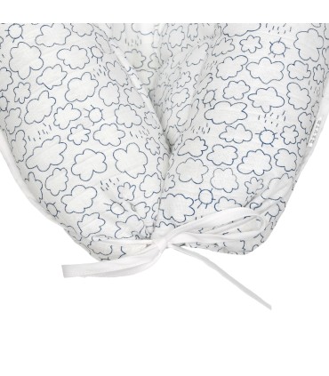 Babynest Musselin Blue Clouds - 4
