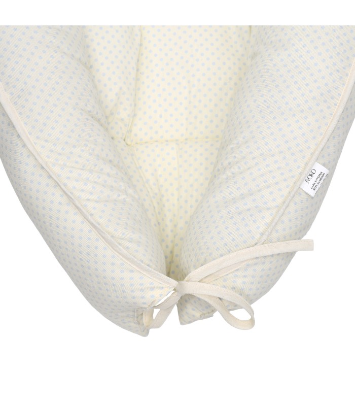 Baby Nest Muslin Blue Dots - 3