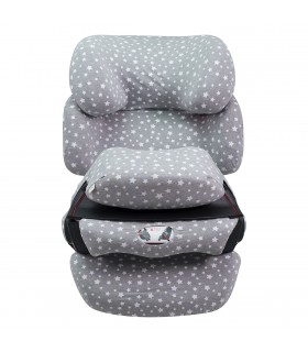 Cybex Pallas Fix - Vista frontal White Star