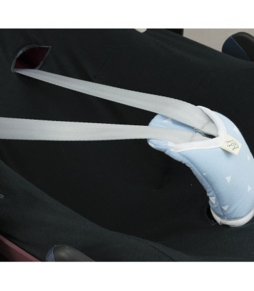 Vista lateral de brilhos azuis