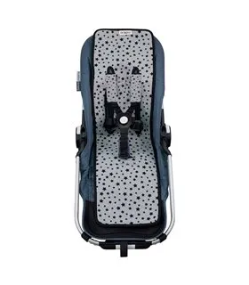 cochecito gemelar - Vista frontal Black star