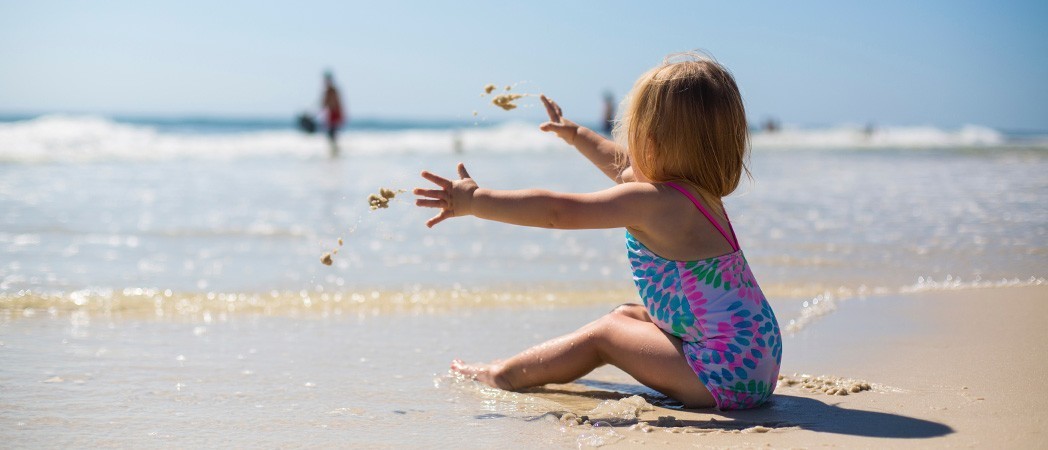 Darf ein Baby an den Strand gehen?