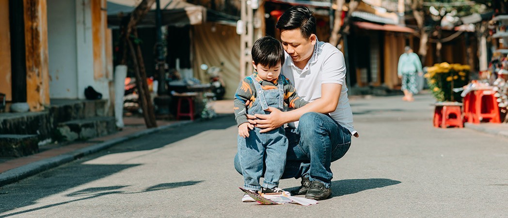 Al mio bambino non piace essere toccato