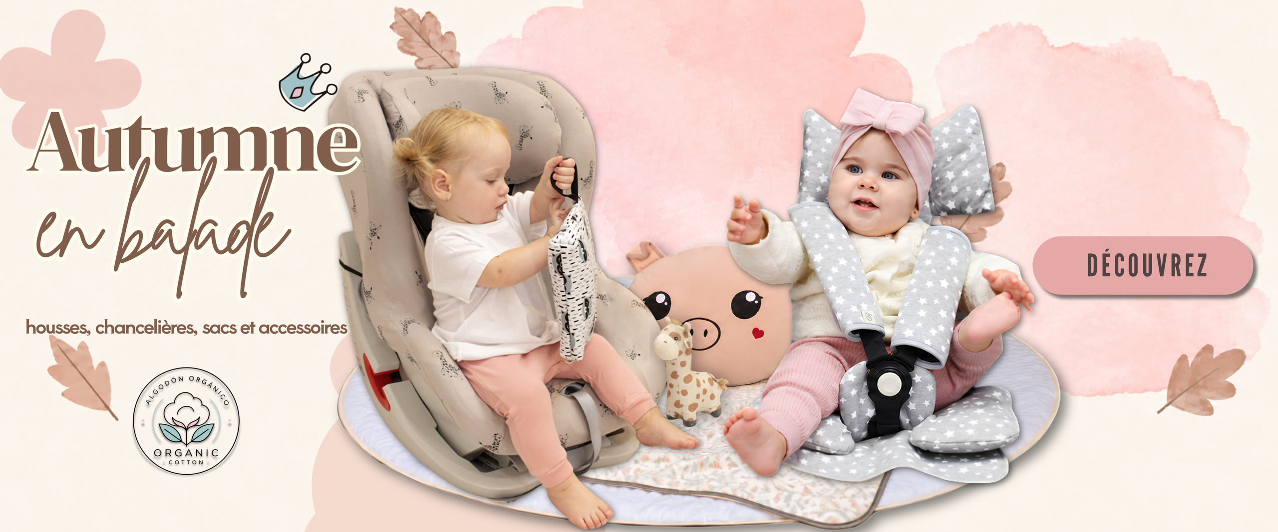 Housses et matelas pour siège auto et poussette bébé