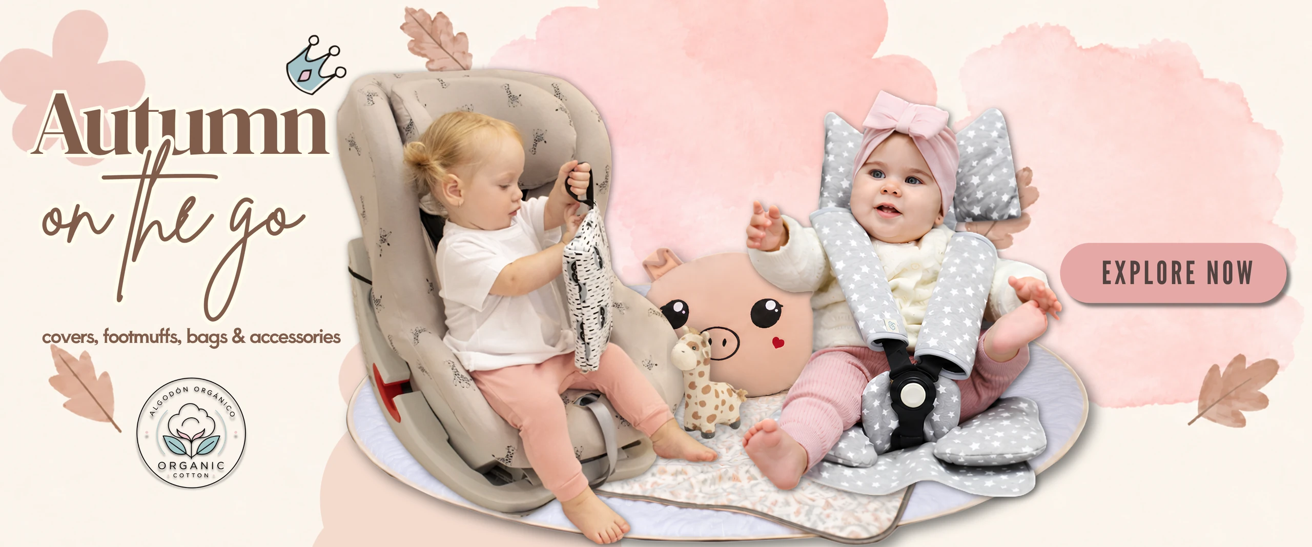 Car seat covers and stroller liners for babies