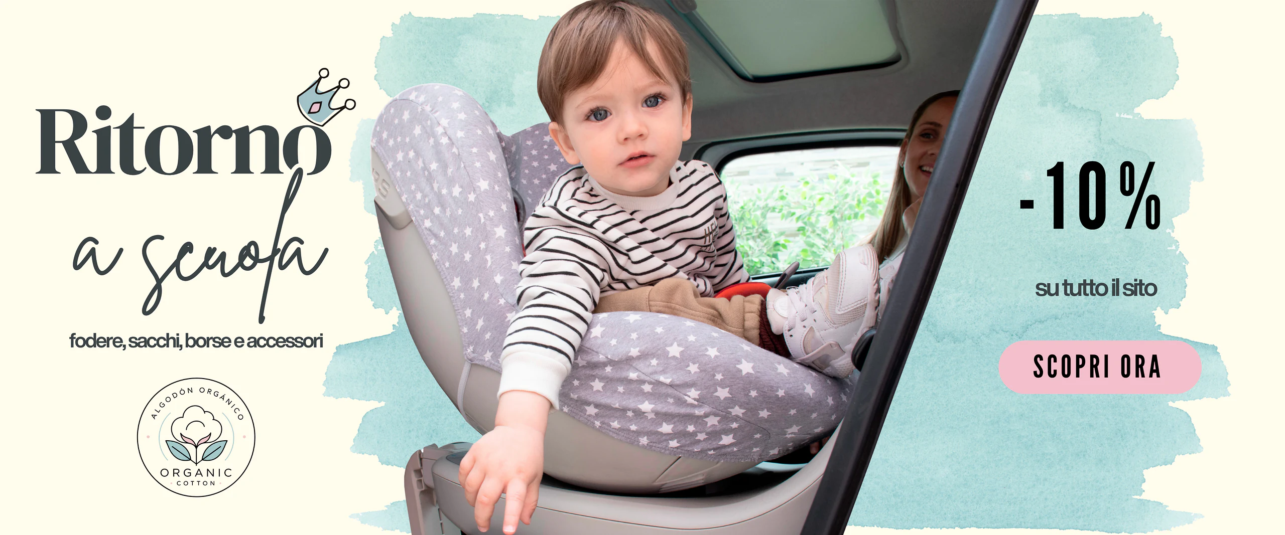 Copertine e materassini per seggiolino auto e passeggino