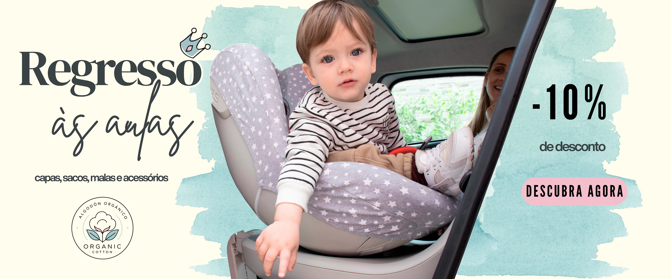 Capas e colchonetes para cadeira auto e carrinho de beb&eacute;