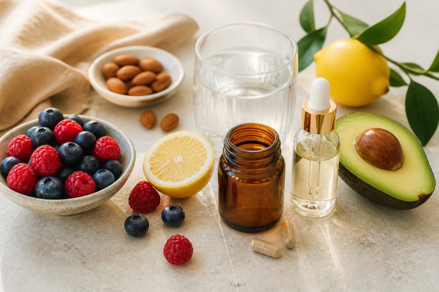 Alimentos e suplementos associados aos nutricosméticos